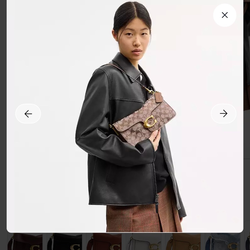 Coach Tabby Shoulder Bag 26 In Crystal Signature Jacquard - Picture 3 of 12